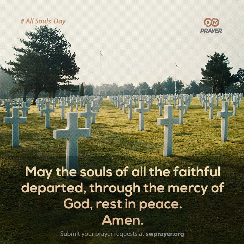 SwPrayer's tweet photo. What if the souls of your departed loved ones are still enduring the excruciating pains of purgatory?
Comment down below or Send us the names of your departed family and friends https://t.co/DL4NAmMdDN
We are here to pray for them!
#AllSoulsDay #prayforsouls #hope https://t.co/DuD5o0P5Wt