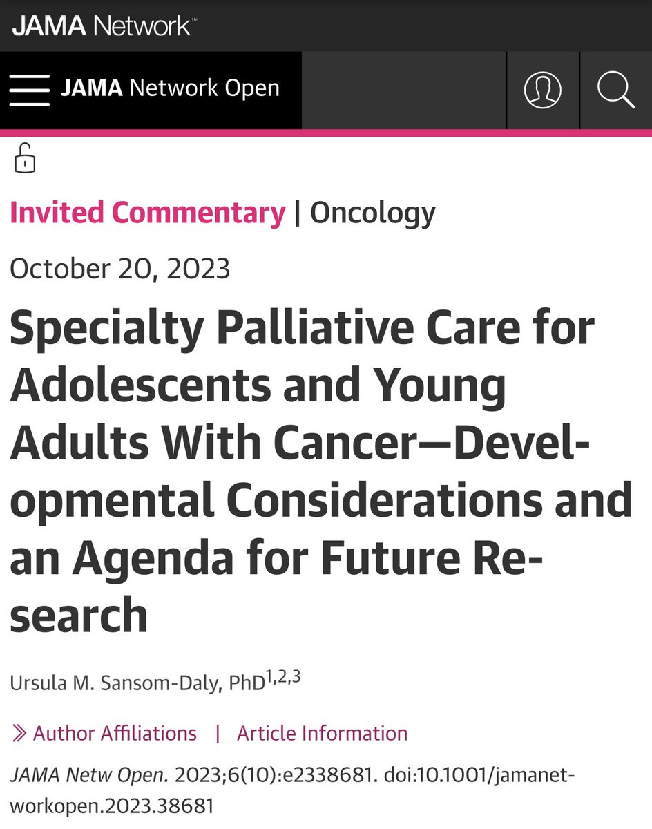 Ursula Sansom-Daly, PhD tweet media