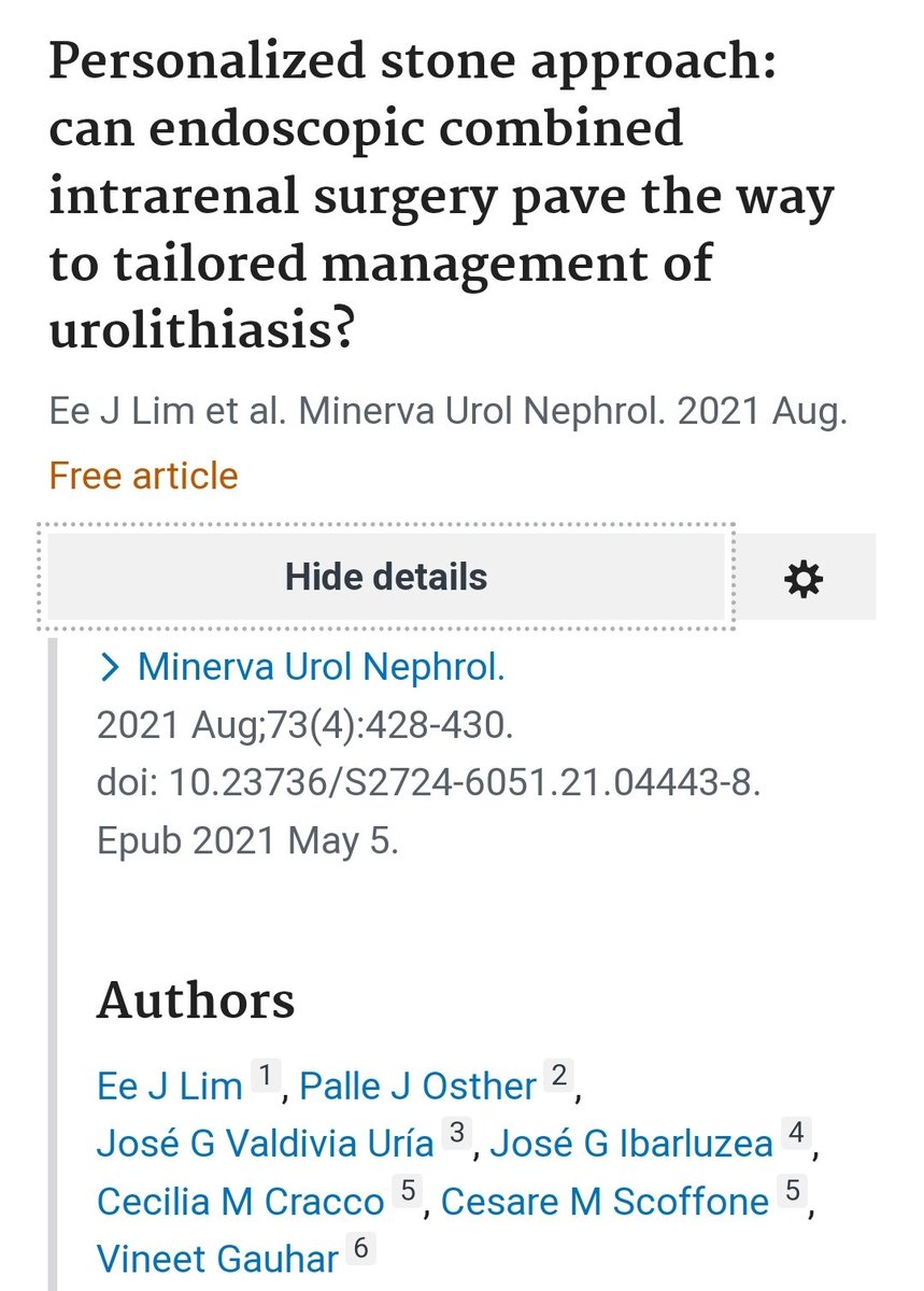 @leogomeslopes Completely agree Imp point: cousel patient for #ECIRS Next decision on table makes surgeon responsible & flexible🏆win situation .I sincerely thank @scoffonecesare & @CraccoCecilia @OstherPalle & @ValdiviaUria @GasparIbarluzea 2 teach me this philosophy #UroSoMe @eejeanlim