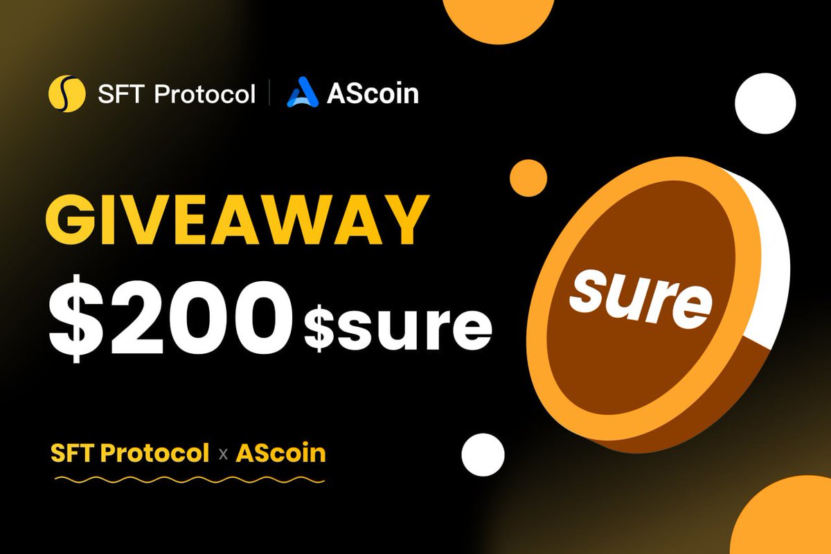 SFTProtocol's tweet photo. To celebrate the partnership between AScoin and SFT Protocol, now we are giving away $sure worth $200,each winner can get 5$.

AScoin @Assure_pro is compatible with #Binance& #MEXC! No IP limited, creat unlimited MEXC and Binance accounts through a Ascoin wallet address.

SFT Protocol @SFTProtocol provides #LSD products that focus on storage and computing blockchains！

To join👇
1. ♻️ &❤️
2. Participate the quest to split $200: https://t.co/uRYqpEJtTO