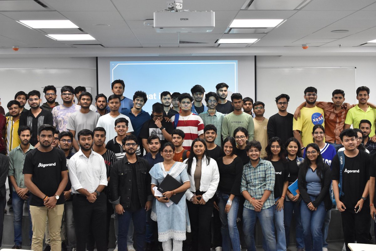 _devisha's tweet photo. 31.10.23
🚀Our first Algorand Blockchain Club event was a total hit! Big thanks to everyone who pitched in and joined us.
Special thanks to @mdmudassir0143 from @AlgoFoundation for a wonderful session! https://t.co/rszupKcvDg