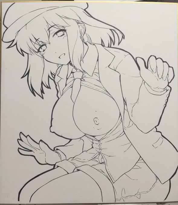 4日の桃源郷でお渡しする色紙の線画
文「おいで〜♥」ポンポン

コピック用のお高い色紙使ってみた。
めっちゃ描きやすい!
弘法大師じゃないから高くても使いやすい方を選ぶぜ 