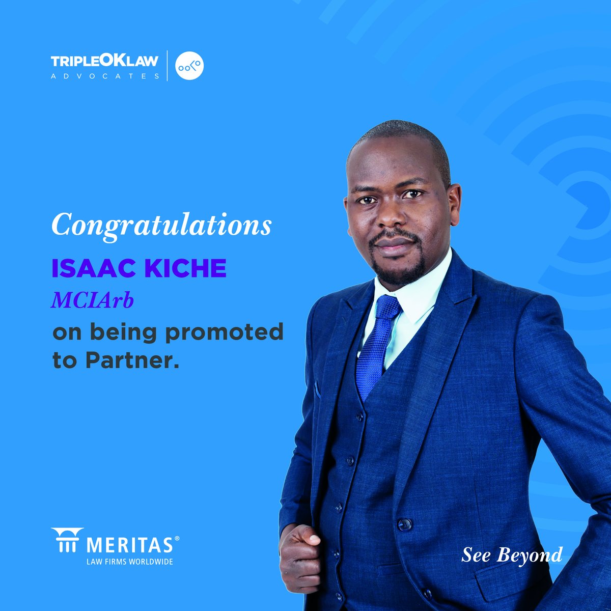 We are pleased to announce the appointment of a new partner in our Dispute Resolution Practice, <a href="/IsaacKiche/">Isaac Kiche</a>.

Through 11 years of work experience, Isaac has effectively handled high-stakes multifaceted litigation disputes. 

#SeeBeyond
