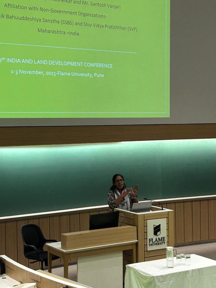 IndiaLandConf's tweet photo. Professor Shilpa Kashelkar and Mr. Santosh Vanjari Status of Accessing Land Ownership of Dalit Women "There are #laws and #schemes and #women are aware too, but the implementation is very difficult at the village level. #ildc2023 https://t.co/KfZs7S28NQ