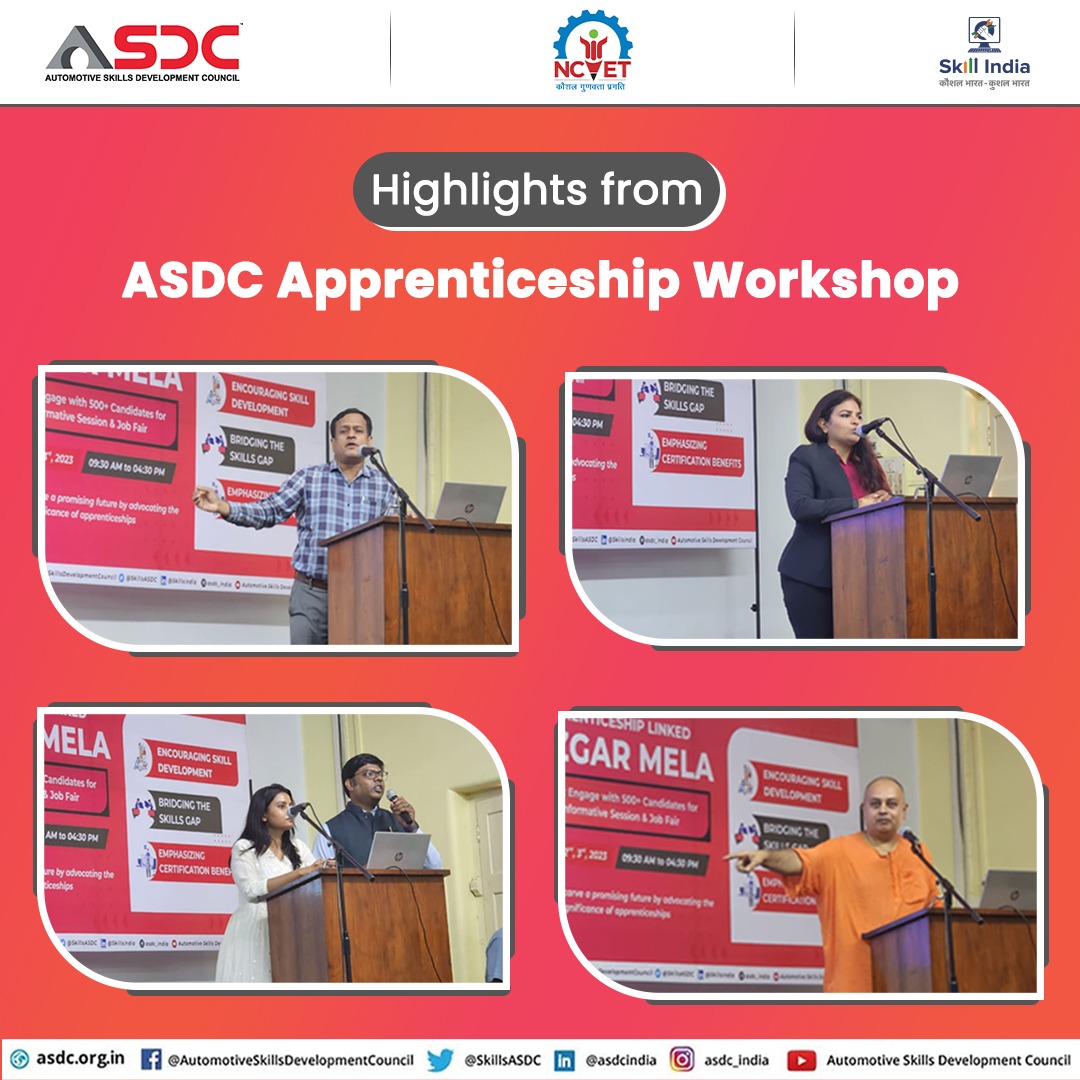 SkillsASDC's tweet photo. On the first day of the Apprenticeship Linked Rozgar Mela, our expert speakers shared valuable insights. We're proud to share the best moments from the event. Stay tuned for more.
#apprenticeships #workshop #kolkata #ASDC #particpate #SkillingIndia #november https://t.co/YxdVNZesaH