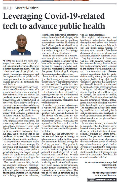 It's essential to remember that the lessons we've learned during the COVID-19 pandemic are not just a testament to our resilience but also a roadmap for the future. The pandemic served as a catalyst for innovation, showcasing the extraordinary power of technology in healthcare.