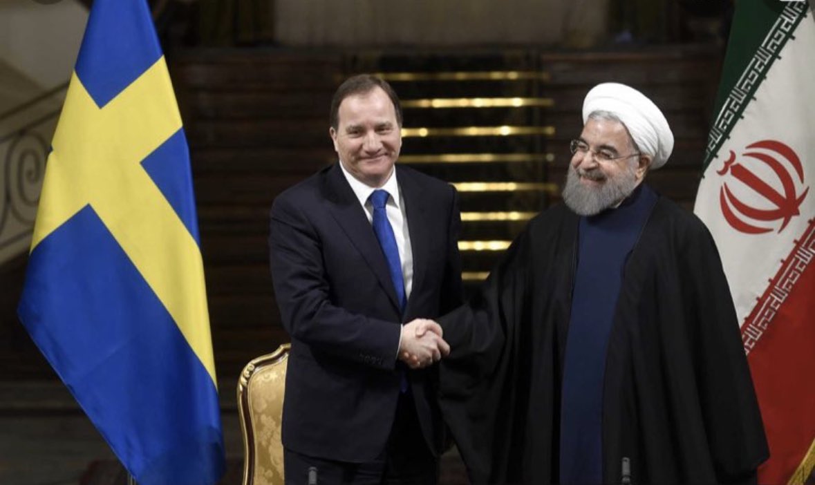 Dykaren21's tweet photo. Vi tackar aningslös sosseadel för att ha krattat manegen för mullorna i Iran så att de idag får ta över ordförandeklubban för FNs råd för mänskliga rättigheter. Klägget frotterade sig &amp; Jan Eliasson tillrättavisade journalister som hade kritiska frågor till utrikesmin Javad Zafir https://t.co/7OhvSf0ts7