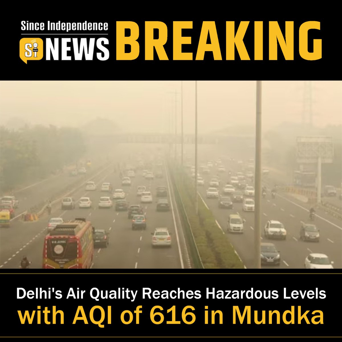 Delhi's Air Quality Reaches Hazardous Levels with AQI of 616 in Mundka I Since Indepence News
.
.
#Airpollutiondelhi #AapParty #AQI #delhi #winter #ArvindKejriwal #concerns #evenodd