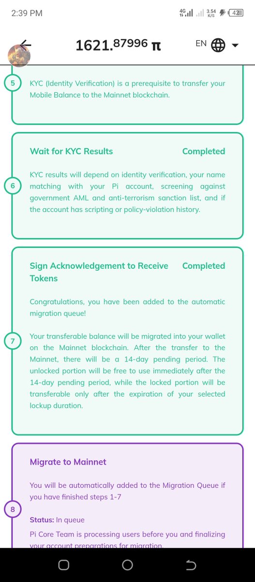 SandyPrinceJr's tweet photo. @VasilissaPi @PiCoreTeam Where can I check out about the KYC completion.!? As of now I check my mainnet checklist and I screen shoted it so I can send it for you to check it... https://t.co/IvtP3ZTwz7