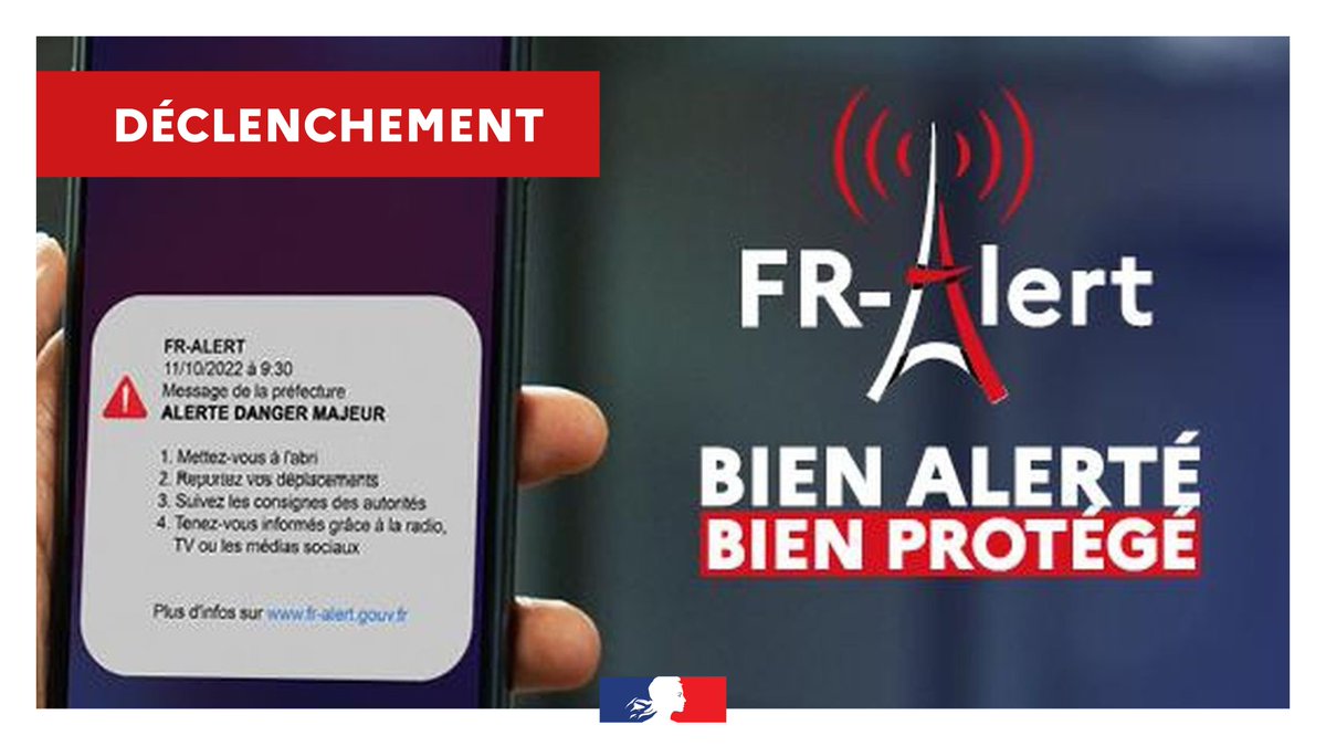 Tempête #Ciaran | ⚠️
Ds le cadre de la tempête Ciaran, une info FR-Alert a été envoyée sur les téléphones portables des personnes présentes ds #Morbihan afin d'informer de la nécessité impérieuse de reporter les déplacements en voiture au moins ce matin.
interieur.gouv.fr/actualites/dos…