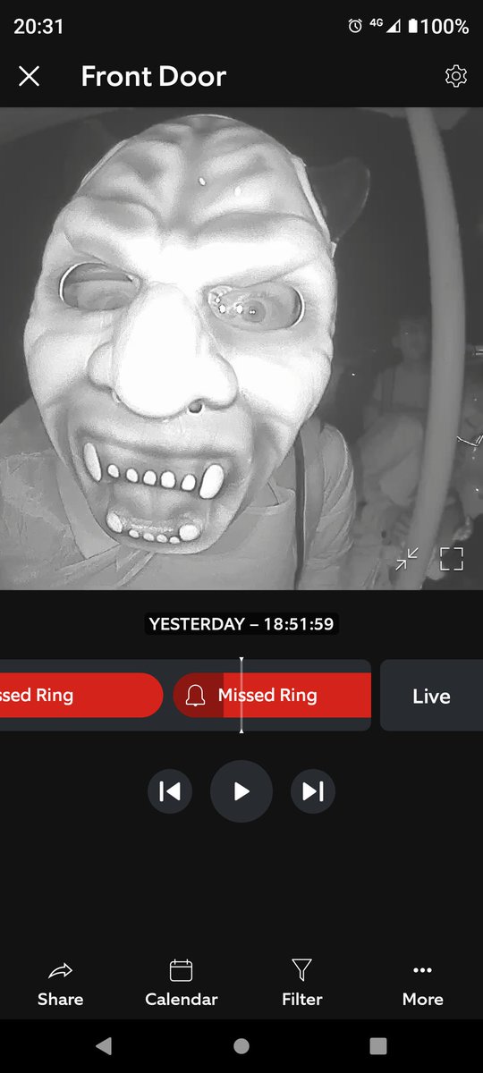 Jumped out of my skin when checking my @ring doorbell footage yesterday morning! Anyone else get the fright of their life via their doorbell camera this #Halloween? #Doorbell #RingDoorbell #TrickorTreat #DoorBellFootage