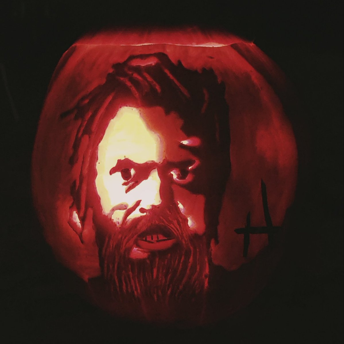 NorthernLotusTV's tweet photo. Oh yeah! I also carved a #cain pumpkin. 😅😅 

My pumpkin is going to have more fps than every other pumpkin!

Can y'all tell I love @HuntShowdown
!?! 😅

#huntshowdown #huntthegame #tideofcorruption #HappyHalloween https://t.co/wcRkkLTbrJ