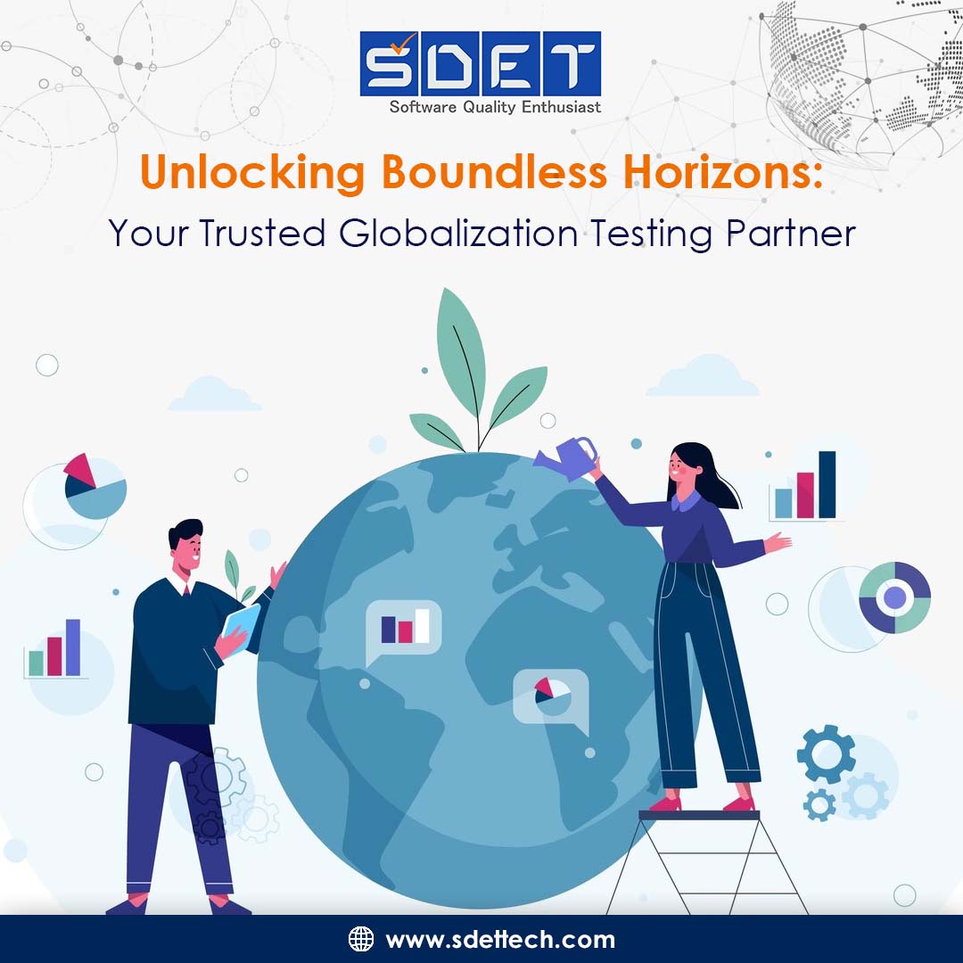 SDET_TECH's tweet image. @SDET_Tech, we understand the profound impact of globalization. We're not just a #GlobalizationTesting Company; we're your strategic partner in navigating the global landscape. Click here to know more bit.ly/3EKzvs2 #DigitalInclusion #GlobalAudience