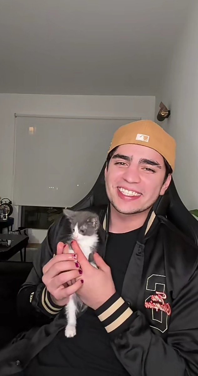 Rosalieboice's tweet photo. Nueva integrante de la familia mercurial 🥰 "Kadniss" 🐱🐈 sera la mas consentida por la familia 🥰 Hermosa Kadniss‼️ 🐱💕✨

HBD AARON MERCURY https://t.co/oI4MOkRp4d