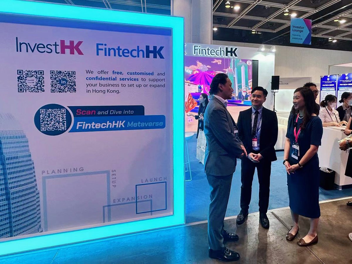MUA is at the 🇭🇰Hong Kong FinTech Week 2023🥳

Find &amp; chat with us at the #HKFTW2023 main conference at the #FintechHK #InvestHK booth from Nov. 2nd - 3rd!

As the metaverse event organizer of #HKFTW2023, we have brought the #metaverse to the Asia-Pacific’s premier tech event🔥