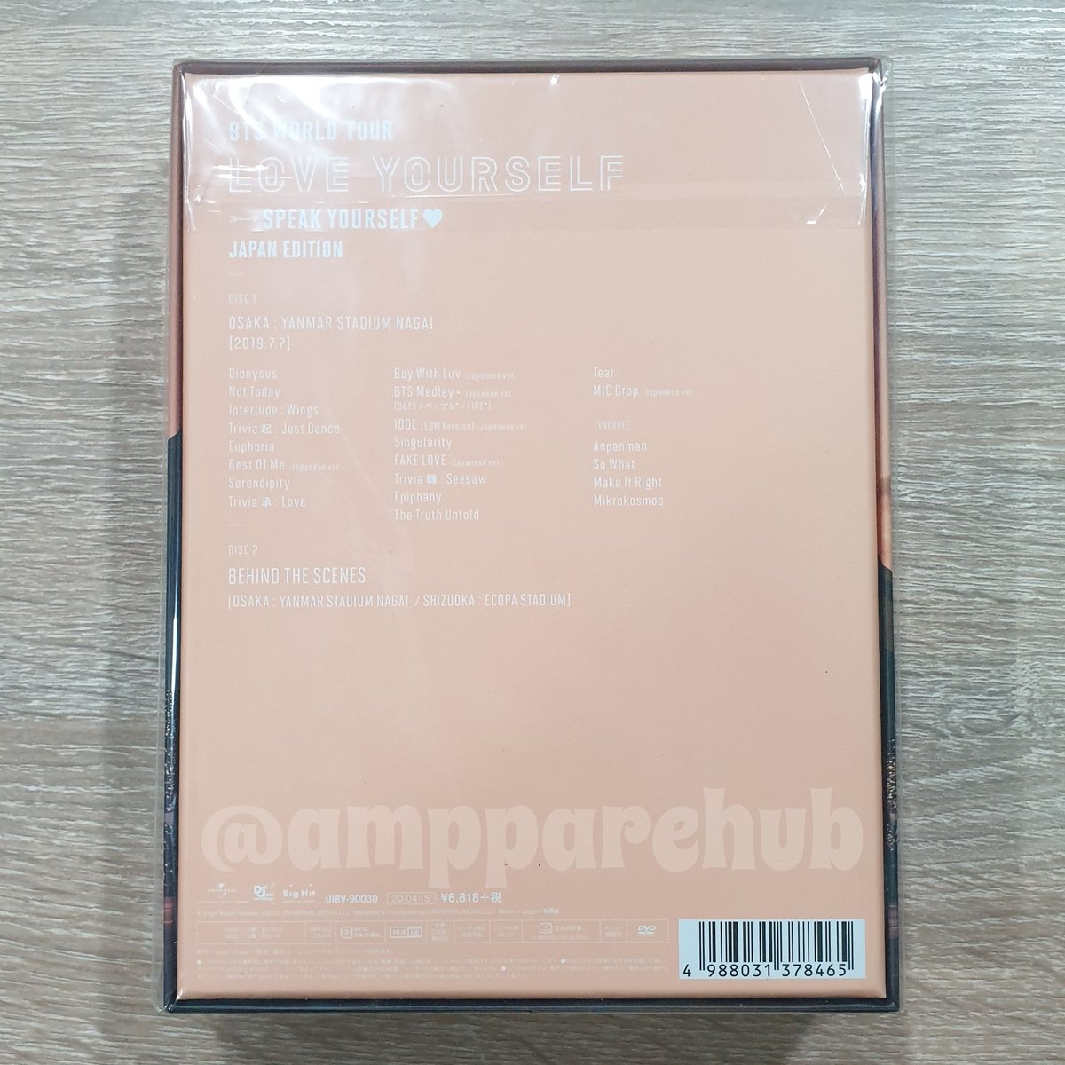 ampparehub's tweet image. [พร้อมส่ง] DVD คอนเสิร์ต #BTS World Tour Love Yourself: Speak Yourself Japan Limited Edition ไม่แกะซีล
🌟 ราคา 2,790 บาท
🌟 ค่าส่ง J&amp;amp;T 70 บาท
🌟 มัดจำ 850 บาท ผ่อนได้นาน 45 วัน
🌟 รับผ่อน รับวอลเลท รับบัตรเครดิต สนใจ DM ค่ะ
#ตลาดนัดบังทัน #ตลาดรถไฟบังทัน #หา #ของสะสมบังทัน