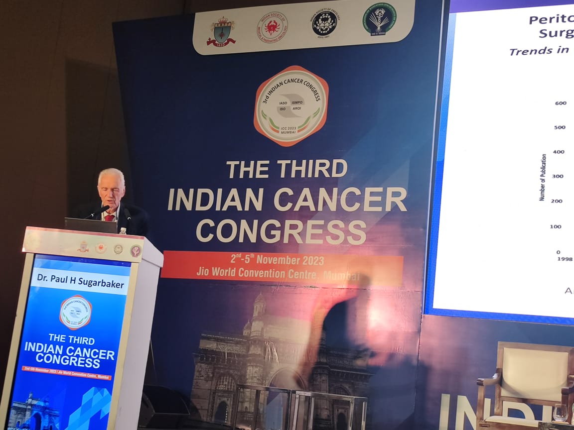 Dr Paul Sugarbaker from Washington Cancer Institute @ICC2023...