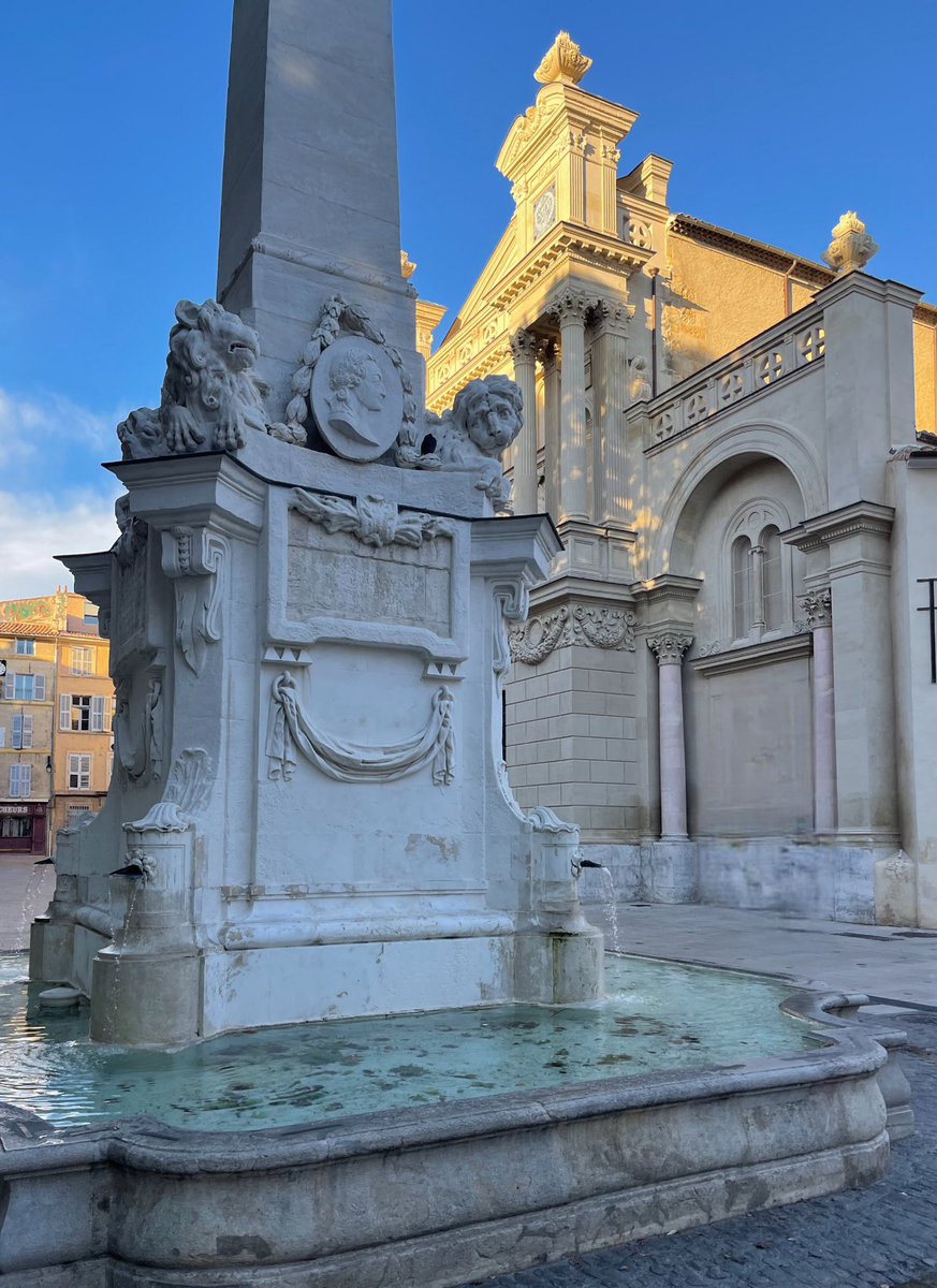 jpgh75's tweet photo. #AixenProvence, la ville aux mille fontaines… Ici, la fontaine monumentale de la place des #Precheurs, récemment restaurée, est l’œuvre du sculpteur aixois #JeanPancraceChastel. https://t.co/mPgXdXPmqX