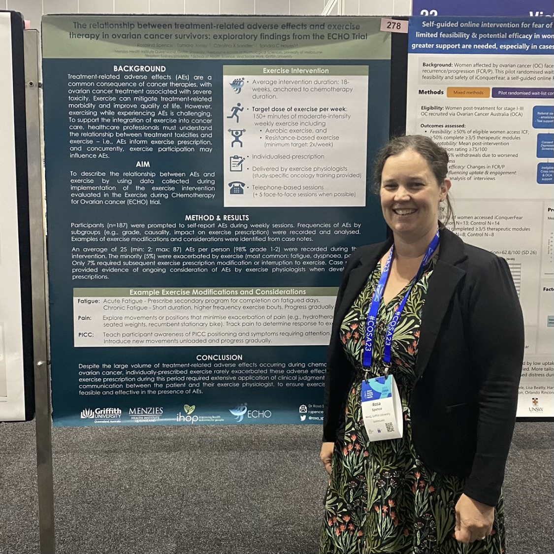 @ihop_research at #COSA23! 📢 
Both ihop Research Fellow @rosa_spence and PhD candidate @_gabigildea presenting their posters at this years @COSAoncology ASM