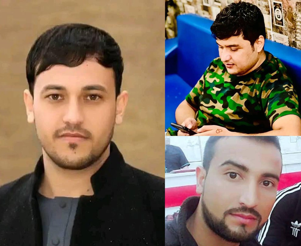 انا لله و انا الیه راجعون🖤🖤🖤
اسدالله، عیساخان و احمد فهیم، سه‌شبنه شب، در «چهار سرکه بلخ»، به دست تروریست های اشغال گر طالبان طالبان تیرباران شدند!
 آنان غیر مسلح بودند و هیچ ارتباطی با فعالیت‌های سیاسی و نظامی نداشتند. روحشان شاد جنت برین جایشان باشد.
#بلخ_شریف
