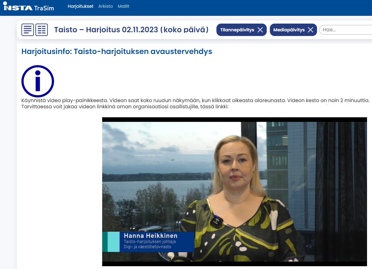 Taistokuu on käynnistynyt ja 1. #Taisto on starttiviivalla. Toivon kaikille tänään mukana oleville harjoitustiimeille antoisaa harjoituspäivää, joka on täynnä oivallisuksia ja yhteistyötä, jotka auttavat meitä navigoimaan digimaailmassa jatkossakin turvallisesti. <a href="/DVVfi/">Digi- ja väestötietovirasto</a>