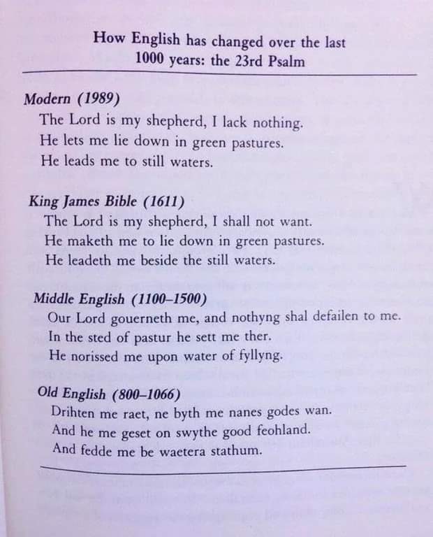 How English has evolved over 1,000 years. #archaeohistories