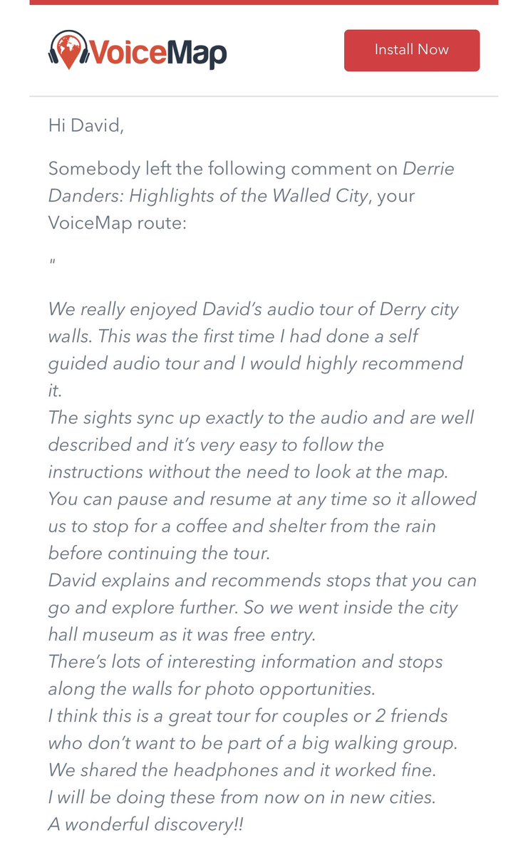 DerrieDanders's tweet image. Looking for a more personal and less crowded walking tour experience in the city?
Why not either book a private tour for your friends and family 
or purchase a download of one my flexible audio tours as an alternative?
#derriedanders #embraceagiantspirit #voicemap #privatetours