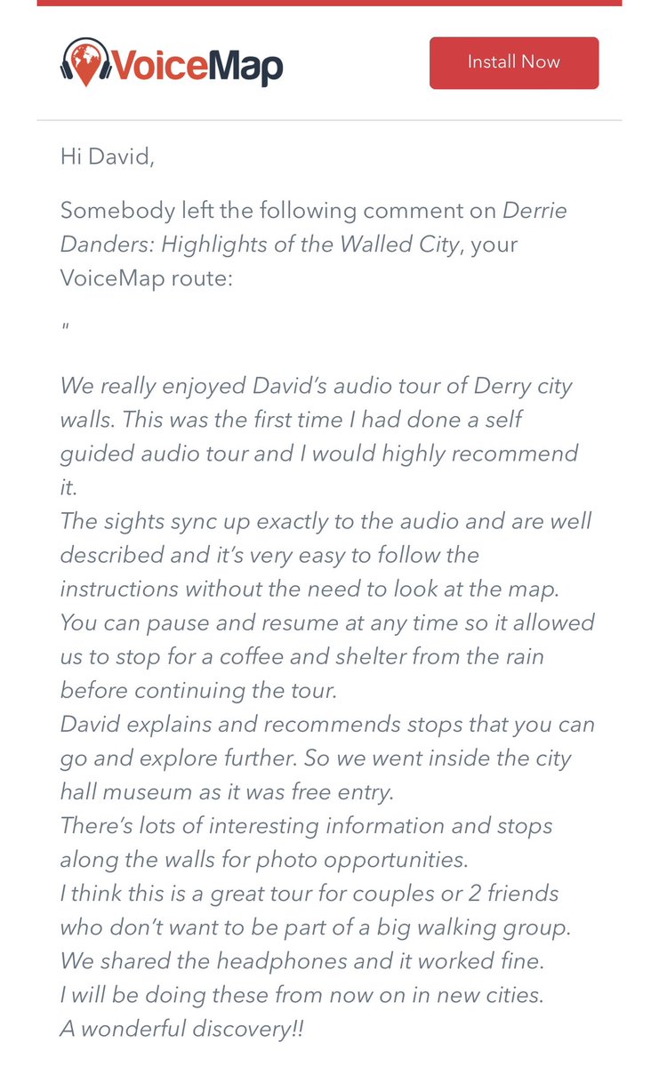 Looking for a more personal and less crowded walking tour experience in the city?
Why not either book a private tour for your friends and family 
or purchase a download of one my flexible audio tours as an alternative?
#derriedanders #embraceagiantspirit #voicemap #privatetours