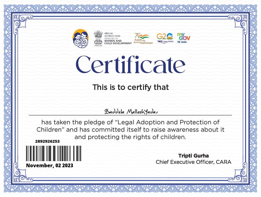 MalleshBaddela's tweet image. November is Adoption Awareness Month. Let's prevent unsafe abandonment by promoting the Safe Surrender law. Specialized adoption agencies offer a legal path to a loving family. #SafeSurrender #AdoptionAwarenessMonth #Family4EveryChild