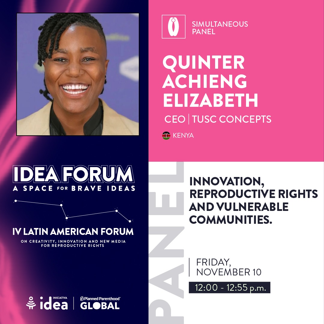 Thrilled to have our innovator <a href="/queen_chikah/">Ochieng Quinter</a> at #ForoIDEA2023 this year, where she'll be showcasing how she harnesses art as a powerful tool to promote #SRHR awareness and education among African youth. 🎨 <a href="/ppglobe/">Planned Parenthood Global</a> <a href="/IniciativaIDEA/">Iniciativa IDEA 💚</a> 

Join us 👉 iniciativaidea.org/en/forum-idea-…