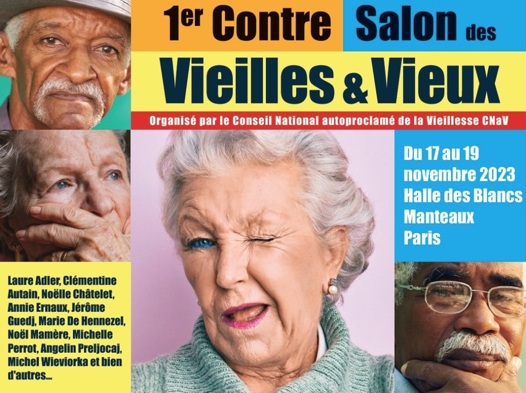 #BienVieillir 
❓ L'âge agit-il sur le désir ?
❓La vie a-t-elle un âge ? 

👉Afin de répondre à ces questions, @CNaV_Demain organise le premier contre-salon des vieilles et des vieux du 17 au 19 novembre 2023. 
Programme et inscription : ow.ly/XqQ950Q2HjT