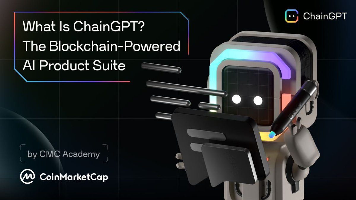 Chain_GPT's tweet photo. 📣 ChainGPT is featured on the CoinMarketCap Academy!

@CoinMarketCap breaks down what #ChainGPT is all about in one of their latest Academy editions.

💡 Now, +340M monthly visitors can learn more about $CGPT, our AI products, and @ChainGPT_Pad.

👉 https://t.co/8JFZI36b7r https://t.co/3fbCxrZBfL