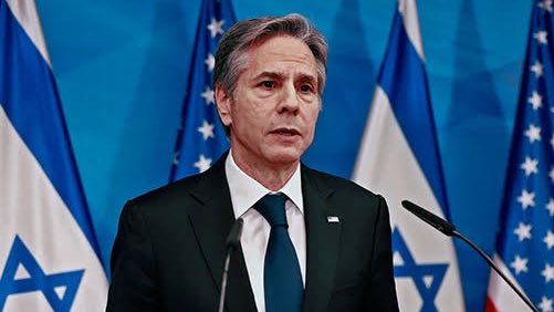 ademozkose's tweet photo. "Bugün sadece ABD Dışişleri Bakanı olarak değil, bir Yahudi olarak da buradayım." diyerek Gazze'de öldürülen binlerce çocuğun katlini destekleyen ABD Dışişleri Bakanı Blinken pazar günü Türkiye'ye geliyor. Biz ülkemizde terör destekçilerini istemiyoruz. https://t.co/hsLyYJKvRm