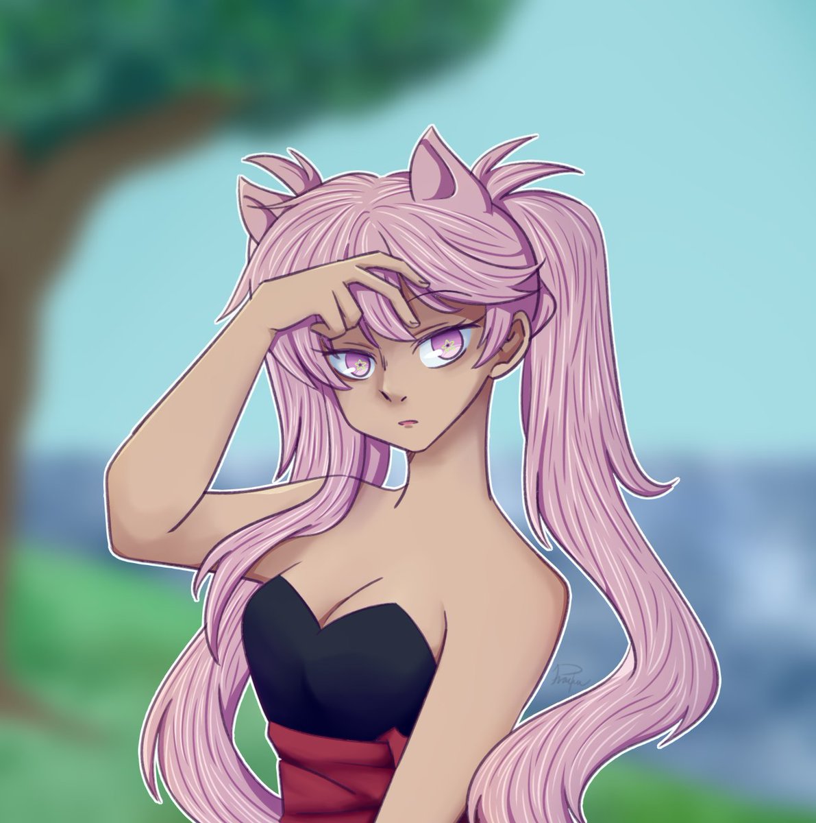 a 2hr doodle (+ however long the bg took bc i got carried away LOL) to see if i can still draw