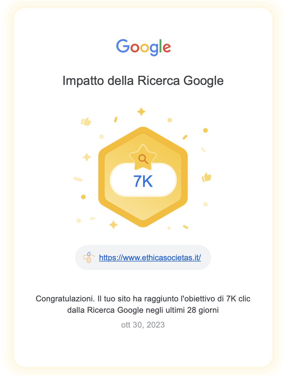 7000 CLICK NEGLI ULTIMI 28 GIORNI
Continuiamo a crescere nelle visualizzazioni giornaliere su <a href="/googleitalia/">googleitalia</a> nonostante siamo una rivista #nonprofit
La libertà non ha un prezzo o, forse, lo ha così elevato da non poter essere pagato dai profitti.
Grazie a tutti per seguirci, per