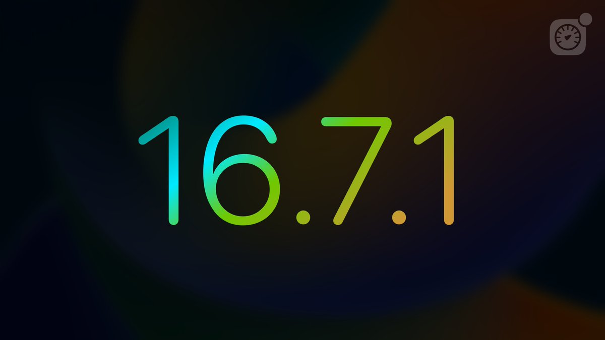 iSpeedtestOS's tweet photo. iOS 16.7 and 16.7.1 are no longer being signed by Apple.
That means downgrading or restoring to iOS 16.7 and 16.7.1 via iTunes or Finder is no longer possible.
#iOS1671 https://t.co/WB6g65oPWM