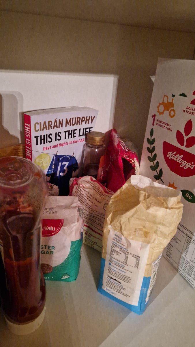 My auld lad has been working anecdotes from your book into conversation for the last week @saveciaranmurph. He has also elevated it above all other literary works by placing it in the food press, beside his Cornflakes. There is no greater tribute.