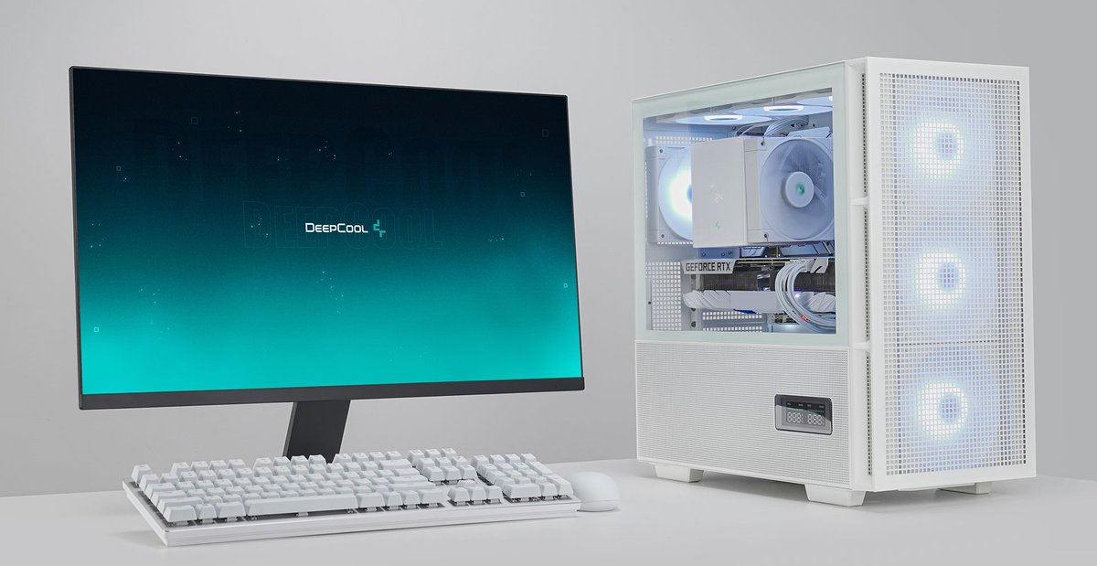 Deepcool_Espana's tweet photo. #AK620DigitalWH + #CH560DigitalWH +#FC120WH =Un PC taaaaan bonito 🆒
#PC #Videojuegos #PCGaming #pcgames #Intel #AMD #FelizJueves https://t.co/hqKCyH4QKx