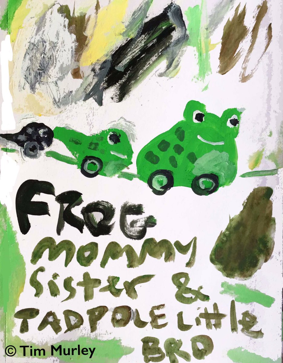 timmurleyart's tweet photo. Frog family. 🐸🐸🛞🐸💚🎨 #amphibian #amphibians #tadpoles #frog #frogs #rana #grenouille #sister #cute #brother #mommy #toys #picturebooks #illustration #ChildrensBooks #pulltoy #wood #tadpole #daddies #amphibia #folkart #cutefrog #fatfrog #family #froggy #thursdaymorning #toy https://t.co/6rIxqKTHWq