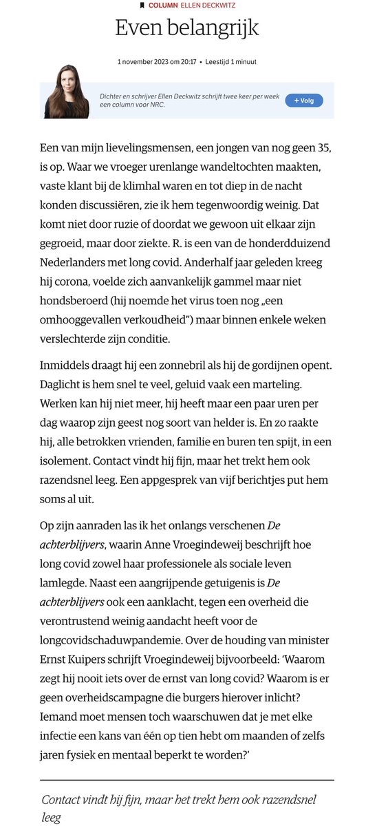 Long COVID Nederland tweet media