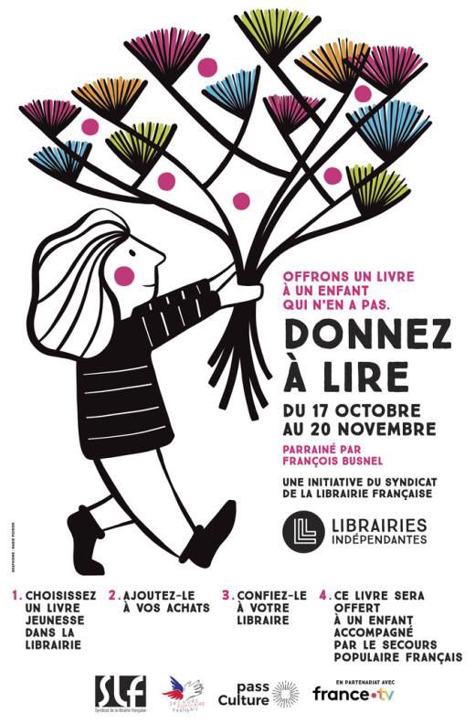 CheminsduLivre's tweet photo. La librairie les Chemins du Livre participe cette année encore à l'opération "Donnez à lire - Offrons un livre à un enfant qui n’en a pas".
@SecoursPop @FranceTV @SLF_Librairie 
#DonnezALire #librairieindépendante https://t.co/n49w2acfyg