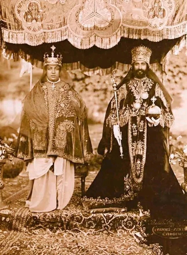 ♔ #CoronationDay #DayOfTheLORD ♔
♔ Nov. 2, 1930 ♔
Greetings in the name of His & Her Imperial Majesties Qedamawi Haile Sellassie I & Itege Menen Asfaw. 
Commemorating the Coronation & Wedding of His Imperial Majesty & Her Imperial Highness of Ethiopia.