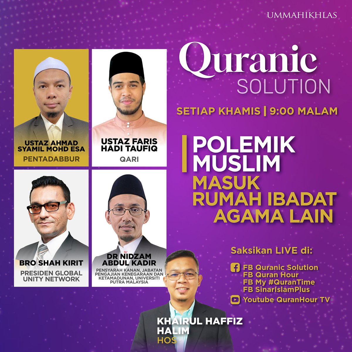 quransolution_'s tweet photo. Perbincangannya bersama panel jemputan di platform Quranic Solution jam 9:00 malam ini.

Facebook: https://t.co/HyOiCCUjM4
Youtube: https://t.co/GK3G4BdfGC

#QuranicSolution
#BongkarFormulaAlQuran https://t.co/JrXYnTax2k