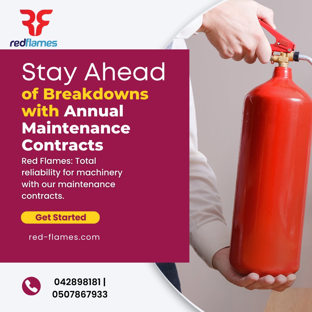 Avail top-class maintenance for fire fighting systems in Dubai – Stay safe with us! #DubaiSecurity #FireSafety