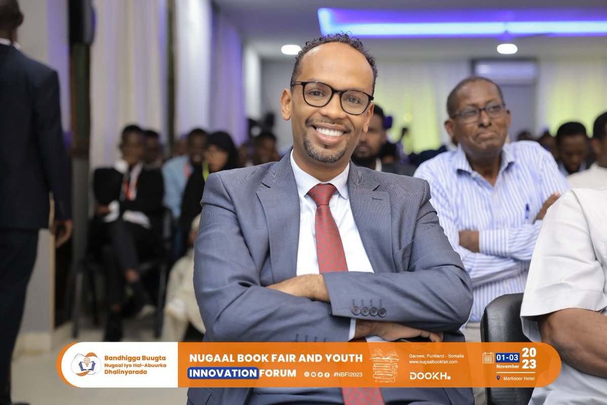 NugalBF's tweet photo. 📚 Day 2 at Nugal Book Fair is off to an amazing start! Join us for captivating sessions, thought-provoking panel debates, enchanting book stories, and delightful storytelling. #NugalBookFair, happening at #Martisoor Hotel, Garowe, Puntland. 📖📚 #LiteraryEvent https://t.co/0p4jTg4RgJ