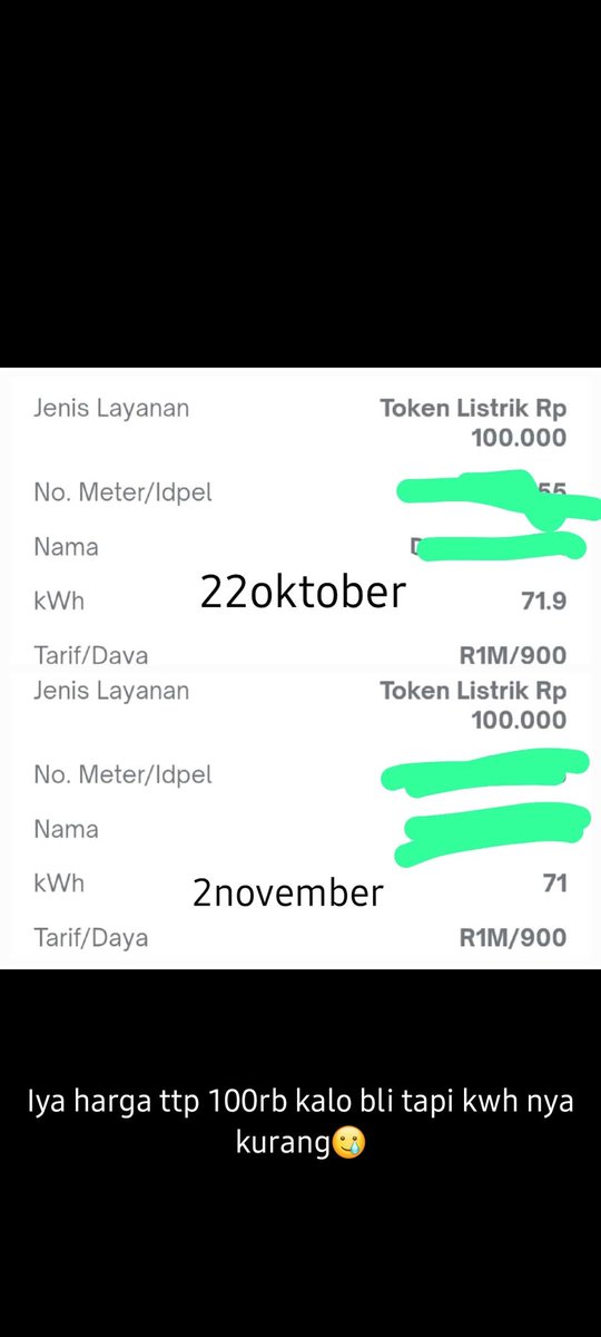 halilah563's tweet photo. Kenapa harga listrik udah naik secara diam diam ... #harganaik #hargalistriknaik #pln #PLNuntukIndonesia https://t.co/v0aKWadJXX