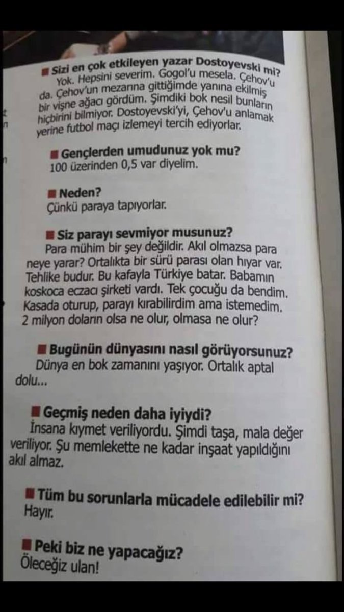 Ara Güler’in son röportajından ibretlik dersler.
