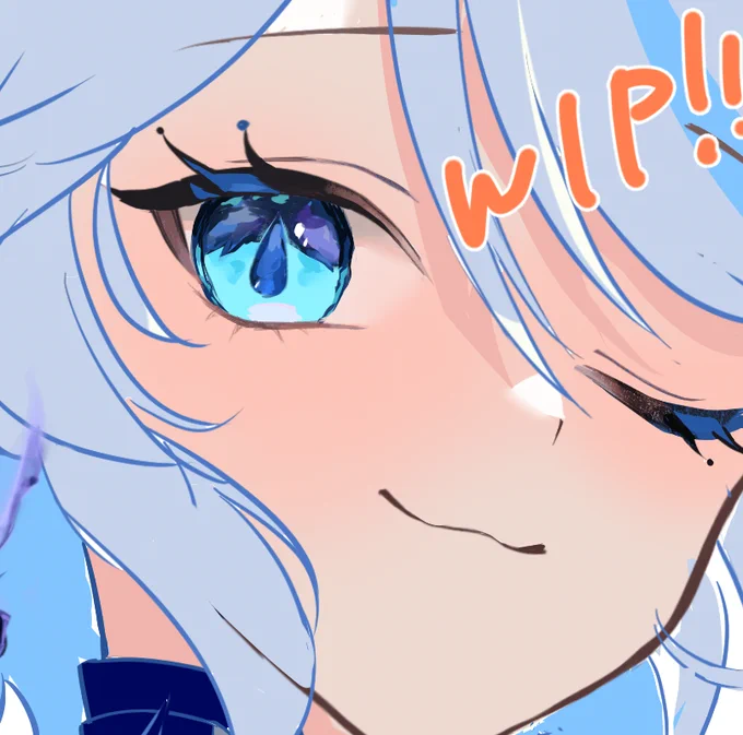 進捗WIP初原神イラスト!!! 