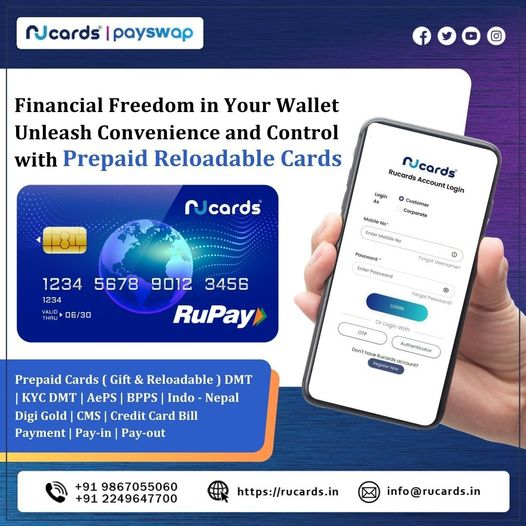 IndiaRucards's tweet photo. Carry Financial Freedom in your wallet!  Unleash unparalleled convenience and control with our Prepaid Reloadable Cards. Experience the freedom to take charge of your finances like never before. Say goodbye to limitations and hello to empowerment. https://t.co/TA2V2WPluN