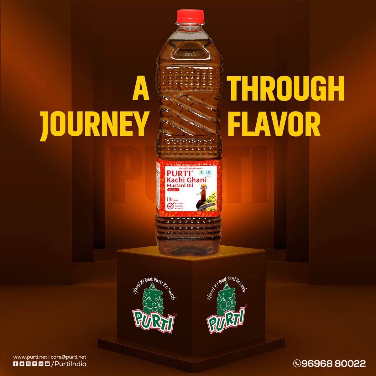 PurtiIndia's tweet photo. 𝐏𝐮𝐫𝐭𝐢 𝐊𝐚𝐜𝐡𝐢 𝐆𝐡𝐚𝐧𝐢 Mustard Oil, Where Flavor Takes You on a Journey of Taste.

For Distributorship: https://t.co/xRD0L2NMXe

#Purti #EdibleOil #CookingOil #PurtiKachiGhani #PureMustardGoodness #CookingMagic #NaturalGoodness #PureMustardOil #sarsonkatel #mustardoil https://t.co/xVLQRTmMUB